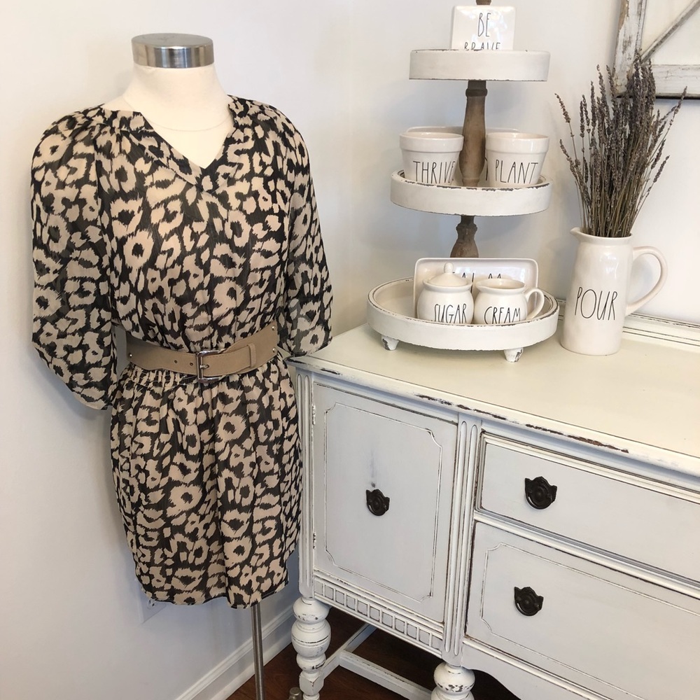 Express Animal Print Dress